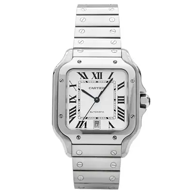 Cartier Santos WSSA0018 winding Silver Stainless