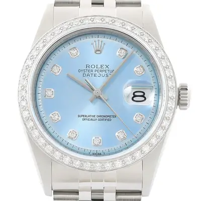 Rolex Datejust 18K Gold SS Ice