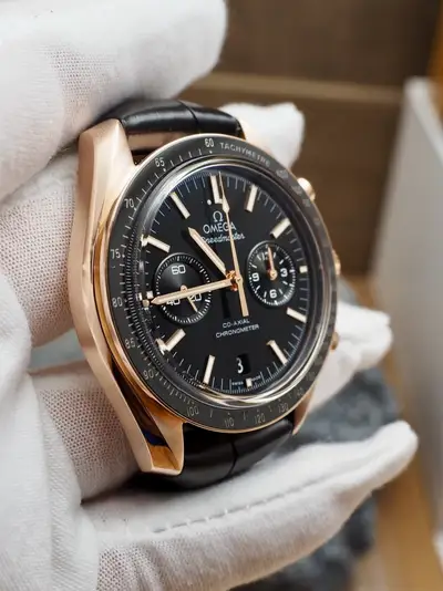 Omega Speedmaster Orange Gold Two Counters
