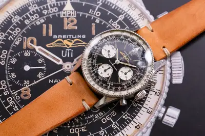 Breitling 806 Navitimer UTI Gold Logo