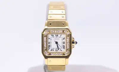 Cartier Santos Galbée 23. 18k Gold
