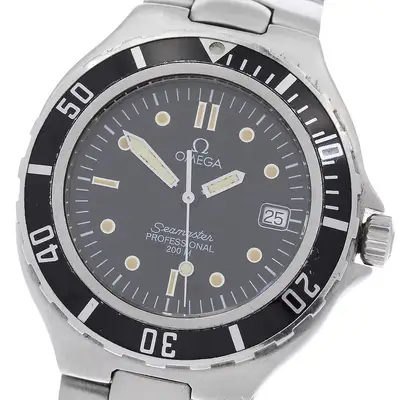 Omega Seamaster Date Luminous Hands/Markers Black