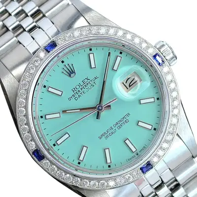 Rolex Datejust Stainless Steel Blue Diamond