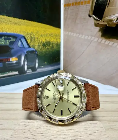 Rolex Datejust Two Tone Diamond Pyramid