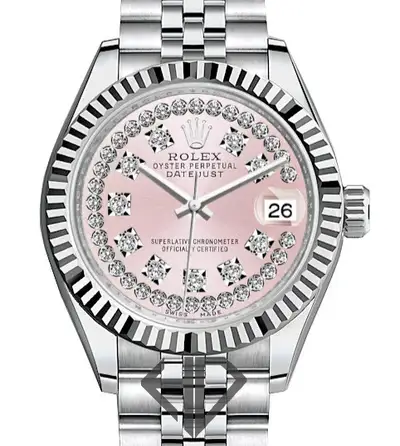 Rolex Women's Rolex Datejust SS Jubilee Pink