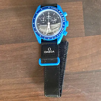 Omega x Swatch Speedmaster MoonSwatch Neptune