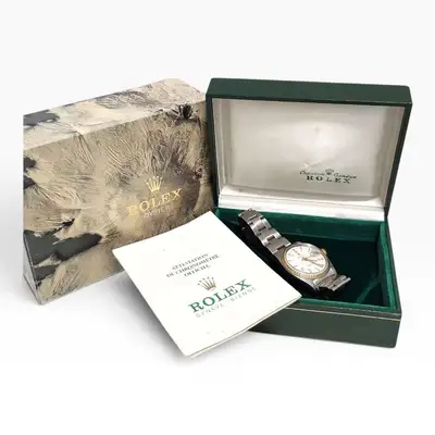 Rolex Date Two Tone Oyster White