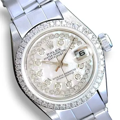 Rolex SS White Mop Bezel Oyster