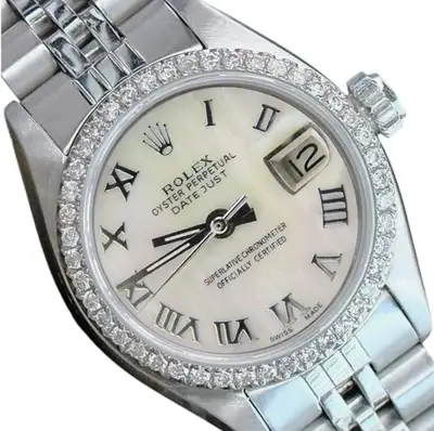 Rolex Datejust Stainless Steel White 0.85cts