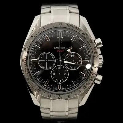 Omega Speedmaster Broad Arrow Steel Black