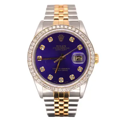 Rolex Datejust 18k Yellow Gold Steel