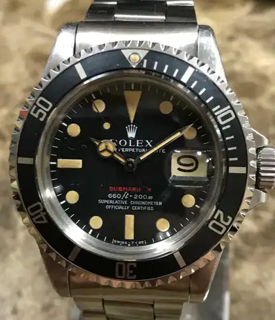 Rolex RED SUBMARINER 1680 2, SERIAL