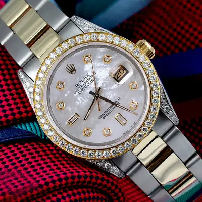 Rolex Datejust White Mother Of Pearl