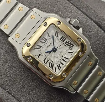Cartier Santos Galbée 2423 Two-Tone Steel