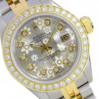 Rolex Datejust Two-Tone Gold Steel Silver
