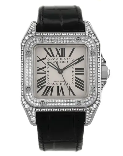 Cartier Santos 100 2878 W20106X8 Diamonds