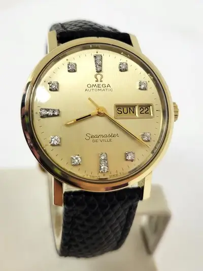 Omega 14K OMEGA SEAMASTER DEVILLE Day Date