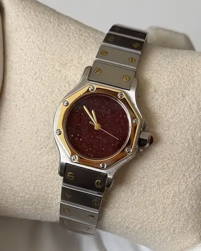 Cartier Santos Octagon Steel 18ct Gold