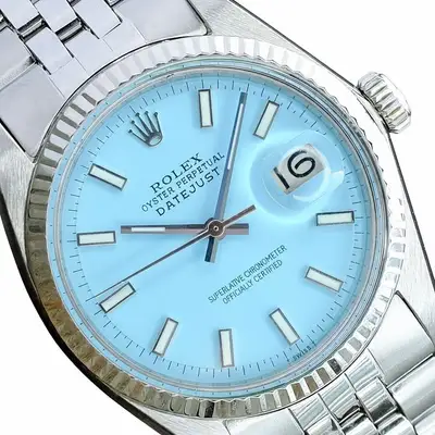 Rolex Datejust Steel Blue Fluted Bezel