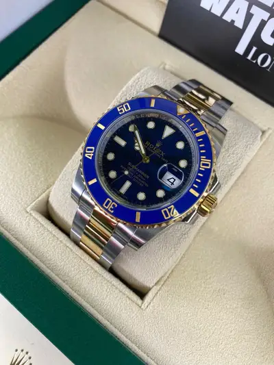 Rolex Rolex Submariner 116613LB 2015 Bluesy Box And Papers Bluesy Steel And Gold