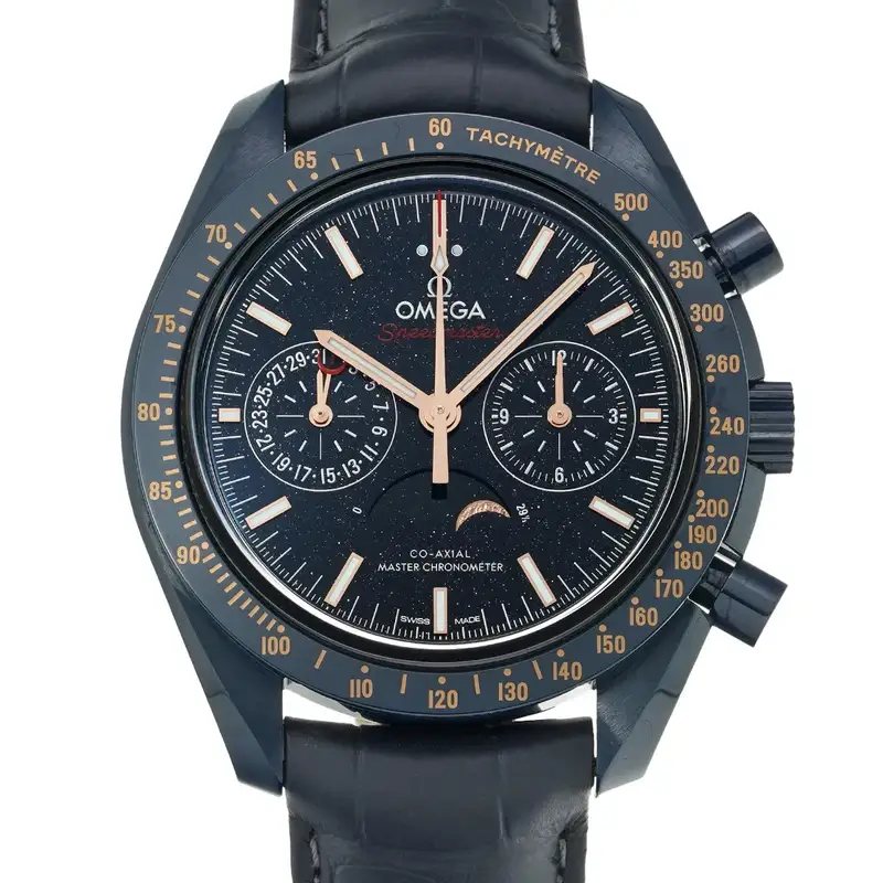 Omega Speedmaster 304.93.44.52.03.002 49.8mm Ceramic Blue Wristwatch #WW7864