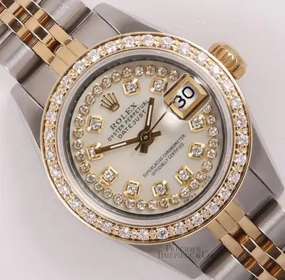 Rolex Datejust Two Tone 18k Diamond