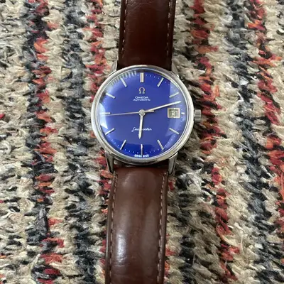 Omega Seamaster Swiss Made Date Brown