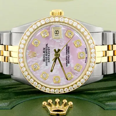 Rolex Datejust 2-Tone Gold/Steel w/Custom Diamond