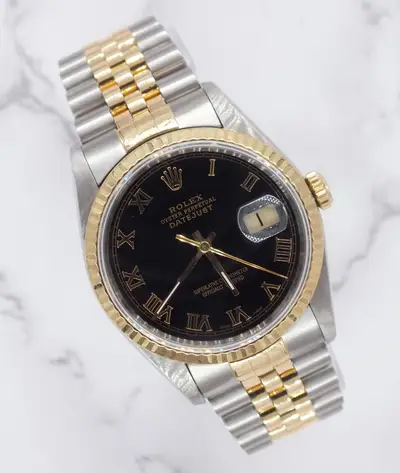 Rolex Datejust in steel gold with