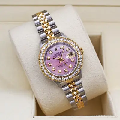 Rolex Datejust Custom 2ct Dia Bezel