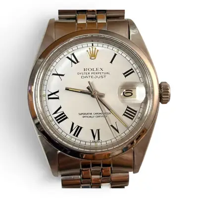 Rolex Datejust Steel White Roman Jubilee