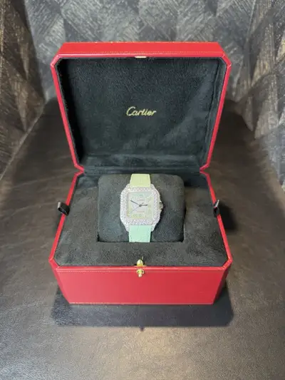 Cartier Santos De Cartier Medium Matcha VVS