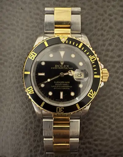Rolex Submariner Date 16613 Black 18K