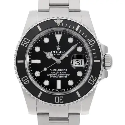 Rolex ROLEX SUBMARINER Date 116610LN black Random Number second hand mens