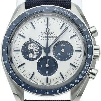 Omega Speedmaster Co-Axial Chronograph Silver Snoopy