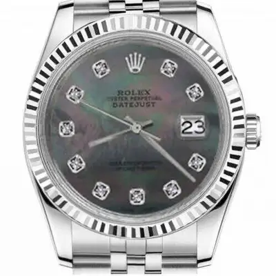Rolex Datejust Black MOP Mother Of