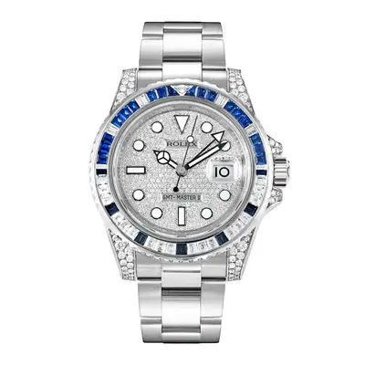 Rolex GMT-Master II Diamond Pave Index