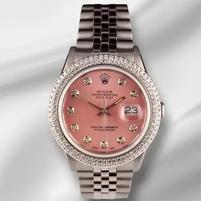 Rolex Datejust Jubilee Steel ICED 3.00ct
