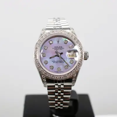 Rolex STEEL WHITE GOLD ROLEX OYSTER PERPETUAL