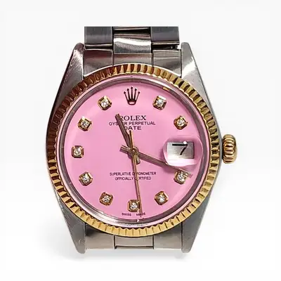Rolex Date Candy Pink Two Tone
