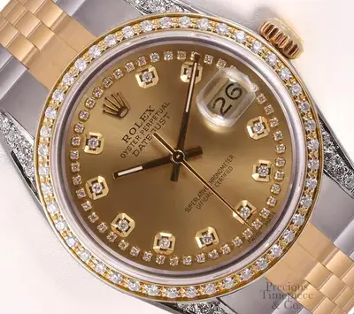 Rolex Datejust Yellow Gold Steel Champagne