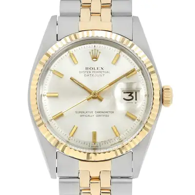Rolex Datejust 1601 Silver bar 33