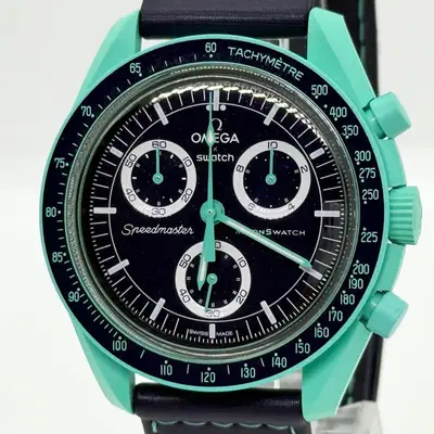 Omega Swatch Speedmaster Mission on Earth