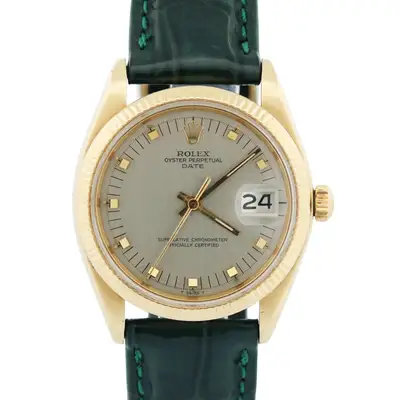 Rolex Oyster Perpetual Date SILVER 14K
