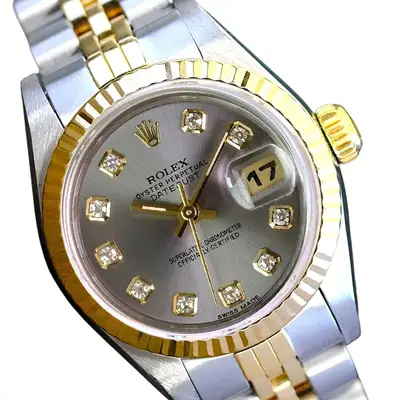 Rolex Datejust 18K Gold Steel Gray