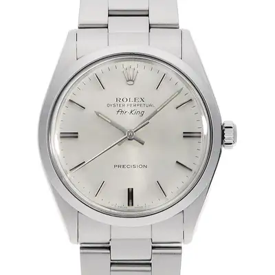 Rolex Air king 5500 Silver Bar
