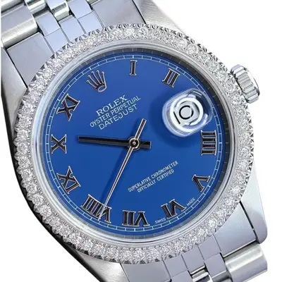 Rolex Datejust Stainless Steel Blue Diamond