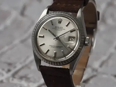 Rolex Datejust 1603 No Lume Silver