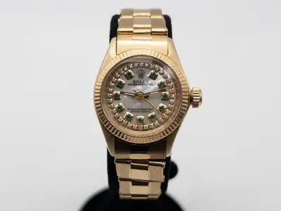 Rolex $20,000 ROLEX OYSTER PERPETUAL Emerald Diamond