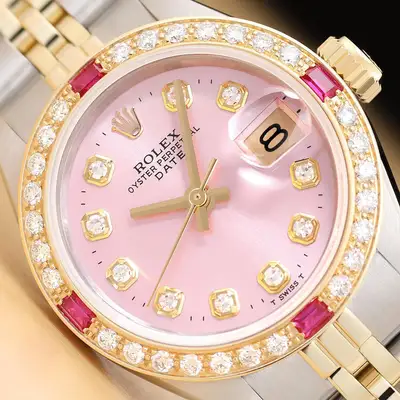 Rolex DATE 6917 DIAMOND RUBY 14K